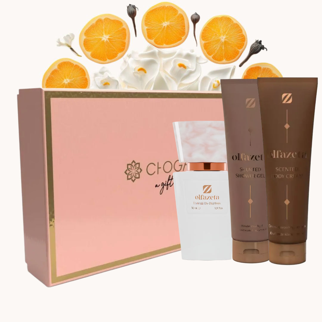 chogan 007 olfazeta perfume and shower gel and bodycream bundle for women