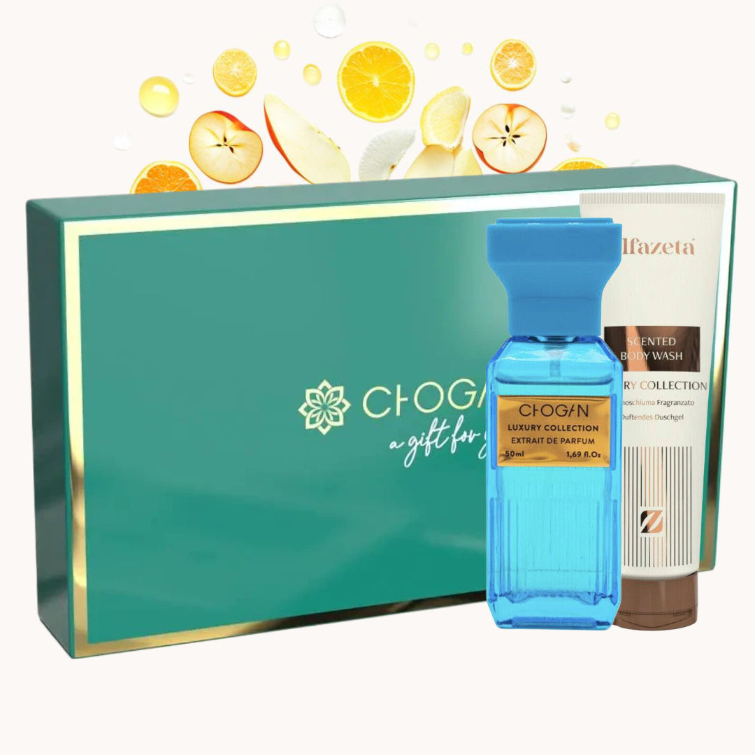 chogan 129 olfazeta perfume and shower gel bundle - unisex - luxury