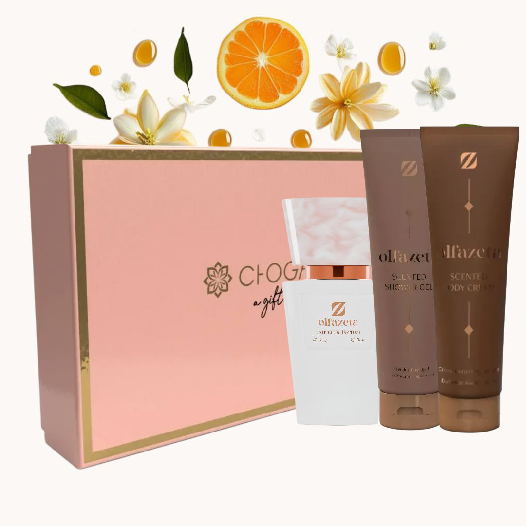 chogan 119 olfazeta perfume and shower gel and bodycream bundle for women